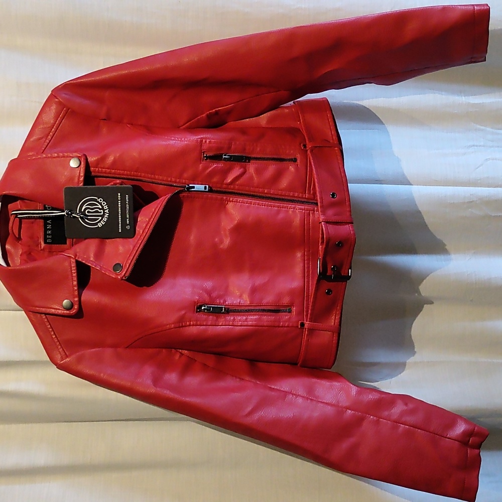 Bernardo women's Vegan leather jacket. (Pleather)